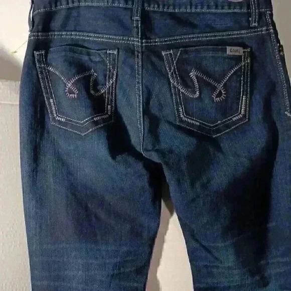 "CRUEL DENIM" Women's Abby Blue Jeans 29/7R Medium Wash Wide Stitch Boot Cut - Picture 5 of 9